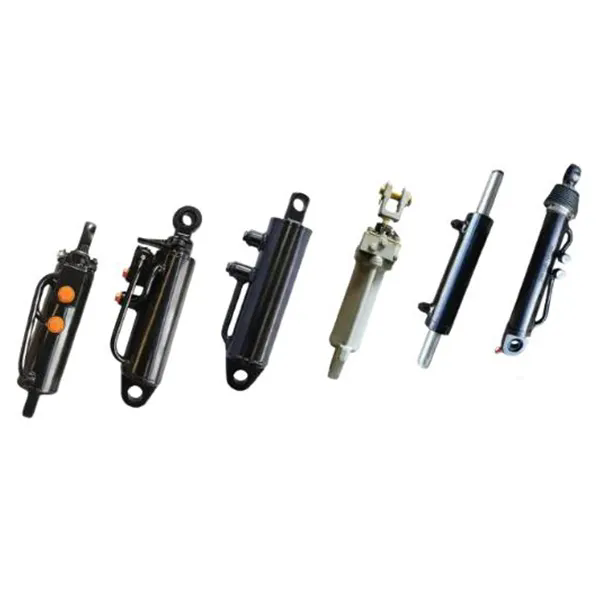 Tractor steering and rear lifting hydraulic cylinders